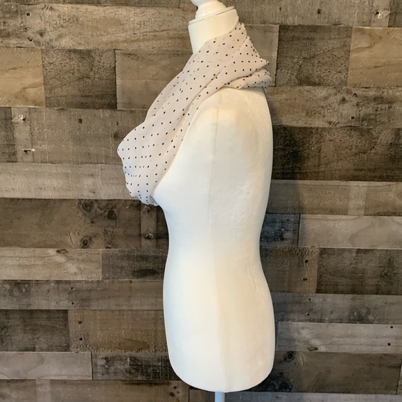 Sheer Polka Dot Infinity Scarf - Picture 4 of 16